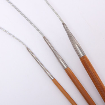 Druty bambusowe 8 mm na żyłce 80 cm - produkt 3