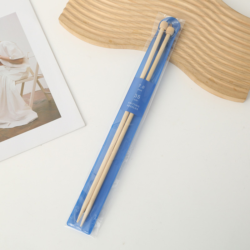 Druty bambusowe do dziergania 35 cm, 7 mm - produkt wyplatamy.pl 1