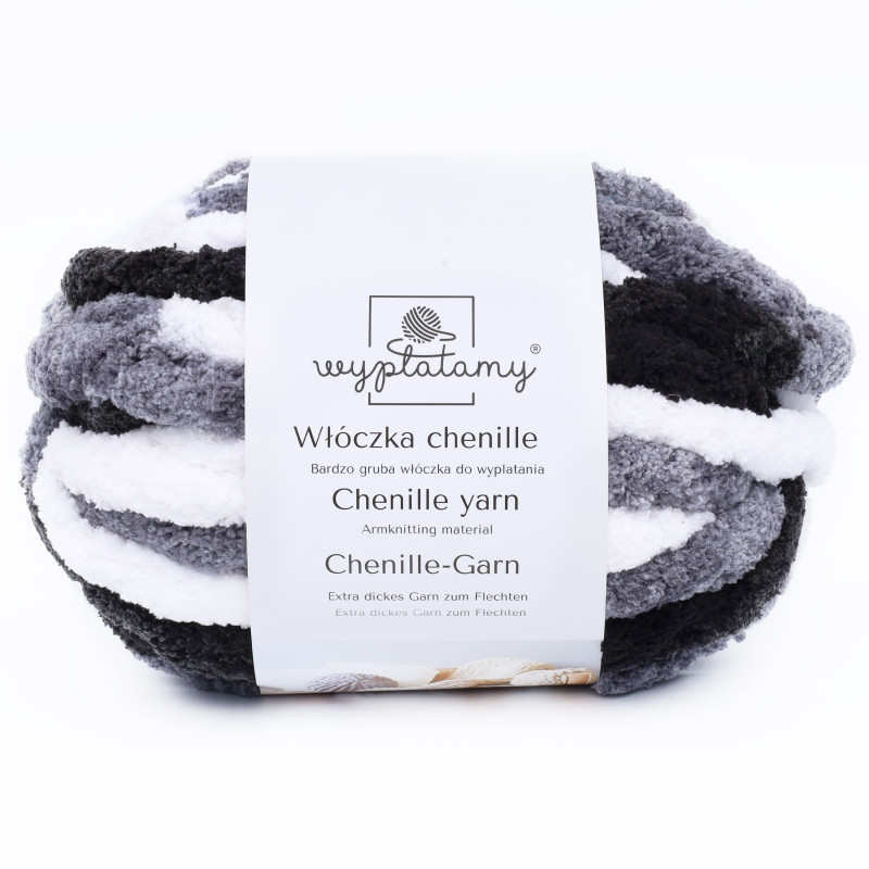 Włóczka chenille standard kolor nr 80 - 230g - Produkt wyplatamy.pl 1