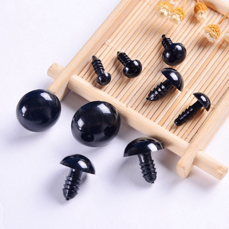 Czarne oczka do maskotek 20 mm - zestaw 10 sztuk - produkt wyplatamy.pl 4
