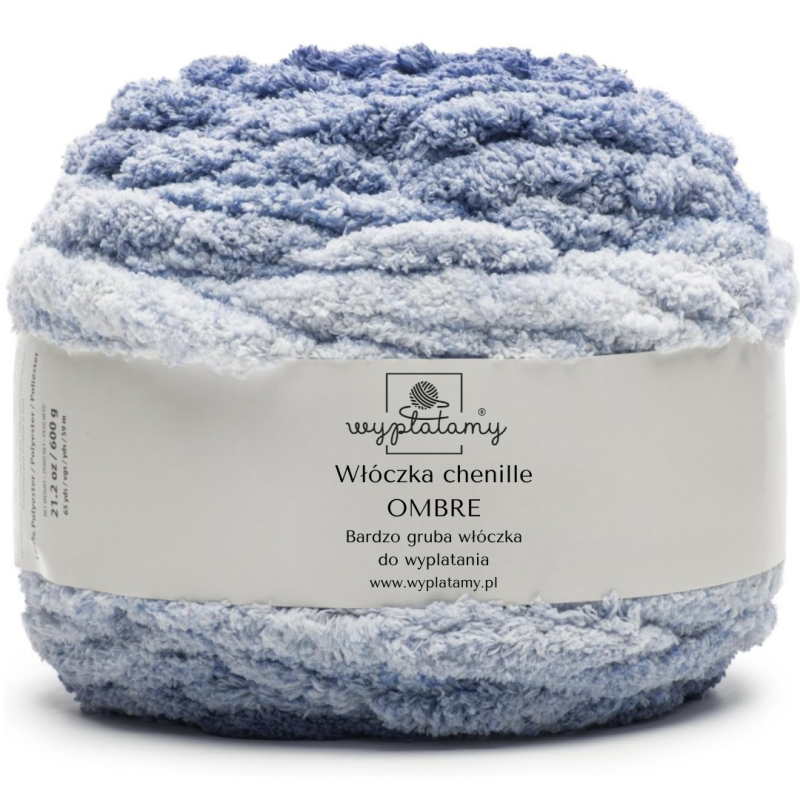 Włóczka chenille OMBRE kolor nr 71 - 600g - produkt wyplatamy.pl 1