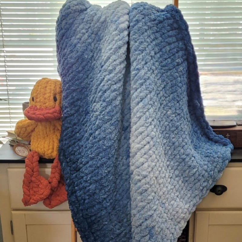 Włóczka chenille OMBRE kolor nr 69 - 600g - produkt wyplatamy.pl 3