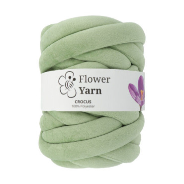 Włóczka FlowerYarn Crocus Szałwiowy 500g – gruba włóczka do torebek i dekoracji DIY
