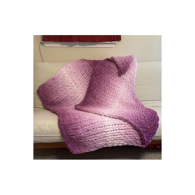 Włóczka chenille OMBRE kolor nr 74 - 600g - produkt wyplatamy.pl 2