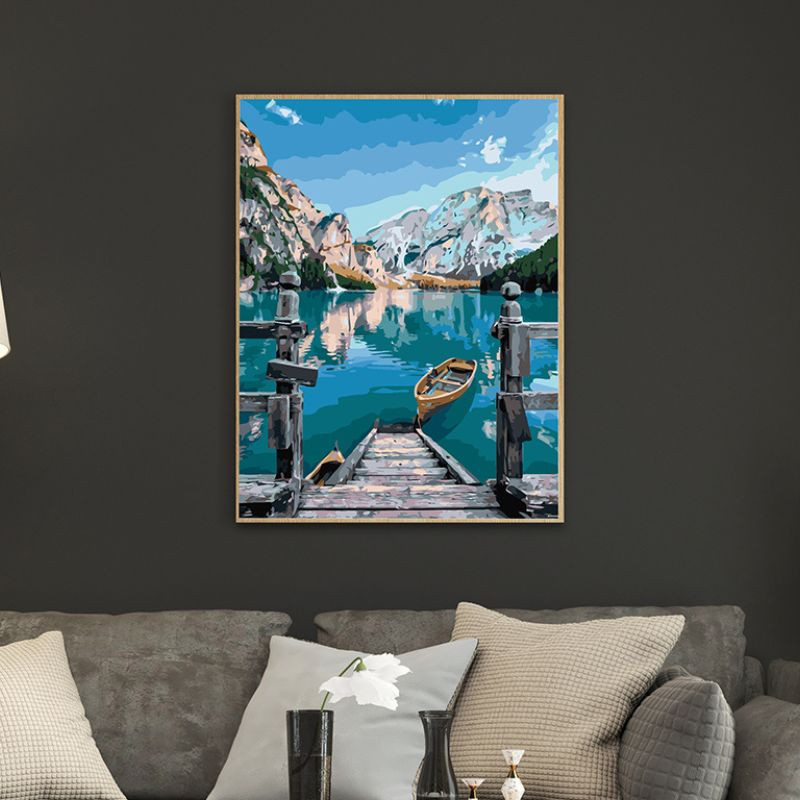 Przystań w Dolomitach 40x50cm - malowanie po numerkach - produkt wyplatamy.pl 3