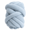 Zobacz Aksamitna gruba włóczka Tube Marshmallow 5 cm – błękitny