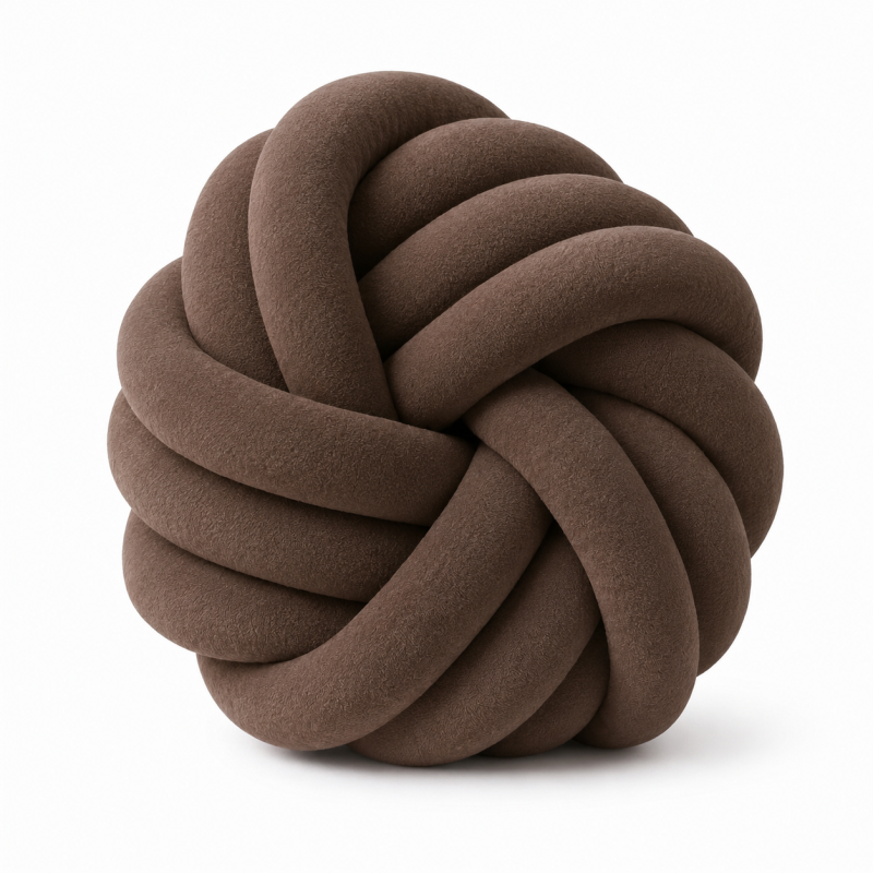 Aksamitna gruba włóczka Tube Marshmallow 5 cm – jasny brązowy - produkt wyplatamy.pl 2