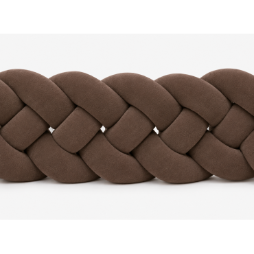 Aksamitna gruba włóczka 5 cm jasny brązowy - product 3
