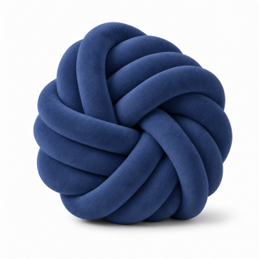 Aksamitna gruba włóczka Tube Marshmallow 5 cm – granatowy - produkt 2