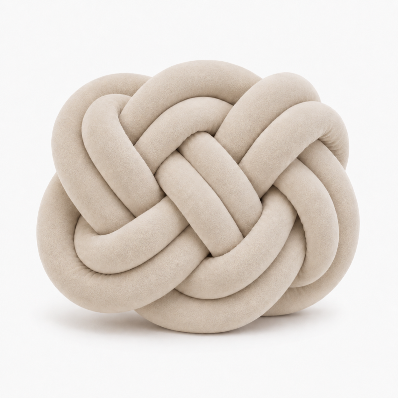 Aksamitna gruba włóczka 5 cm beżowy - product wyplatamy.pl 2