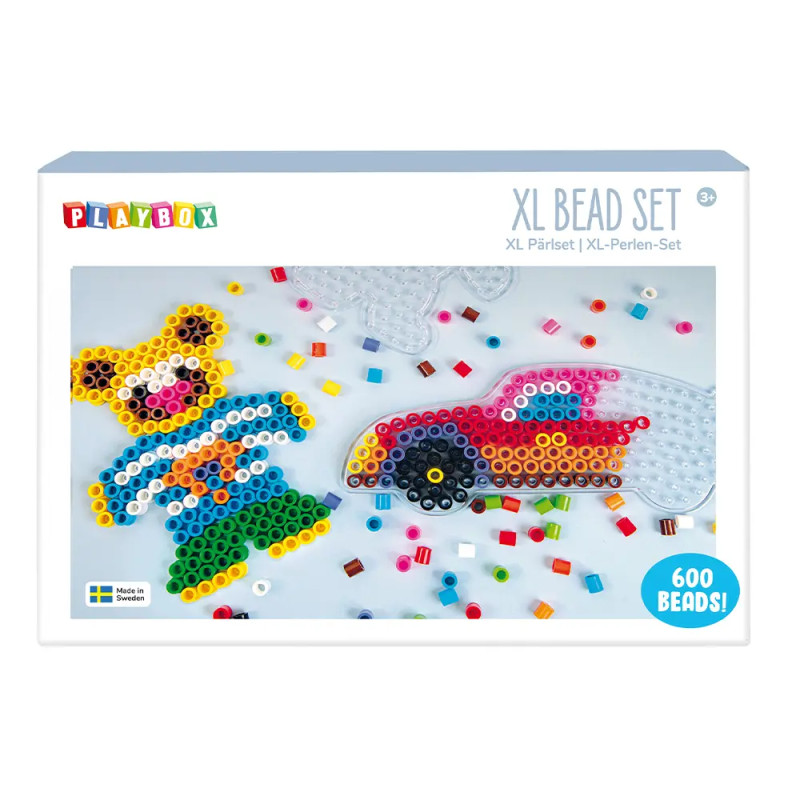 Koraliki do prasowania XL zestaw Samochód i Miś 600 szt. - produkt wyplatamy.pl 1