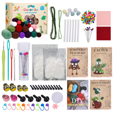 Zestaw do szydełkowania DIY – Roślinki - produkt 5