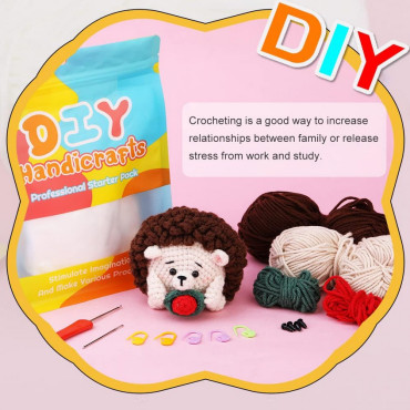 Zestaw do szydełkowania DIY – Jeżyk - produkt 3
