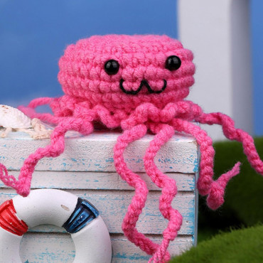 Zestaw do szydełkowania DIY – Kolorowe Meduzy - Produkt 4