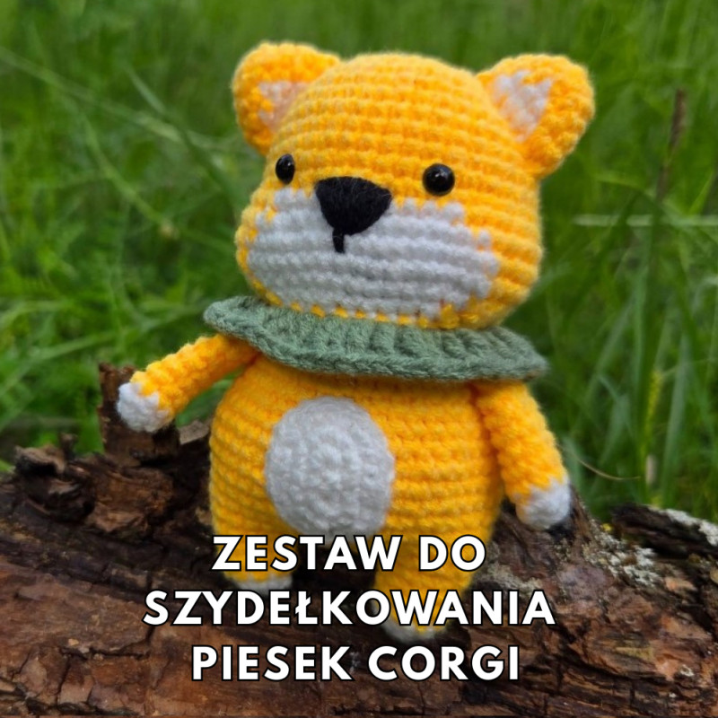 Zestaw do szydełkowania DIY – Piesek Corgi - produkt wyplatamy.pl 1