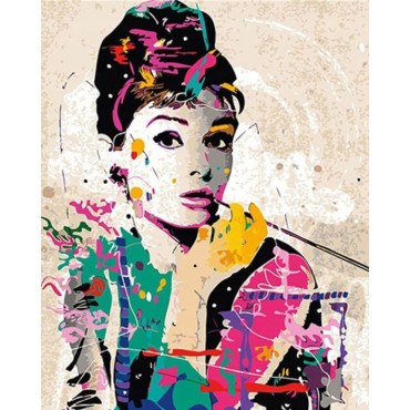 Audrey Hepburn 40x50cm - malowanie po numerkach - produkt 2