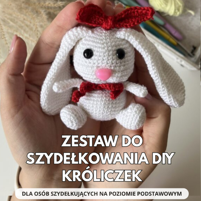 Zestaw do szydełkowania DIY – Króliczek - produkt wyplatamy.pl 1