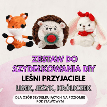 Zestaw do szydełkowania DIY – Leśni przyjaciele
