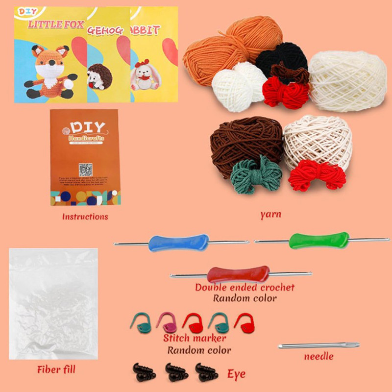Zestaw do szydełkowania DIY – Leśni przyjaciele - produkt wyplatamy.pl 3