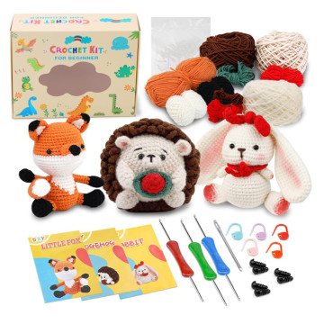 Zestaw do szydełkowania DIY – Leśni przyjaciele - produkt 2