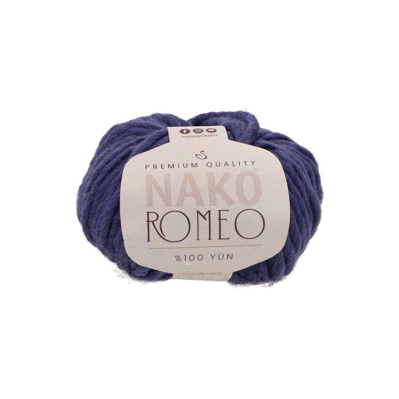 Włóczka Nako Romeo 12073 ciemny granat - Produkt wyplatamy.pl 1