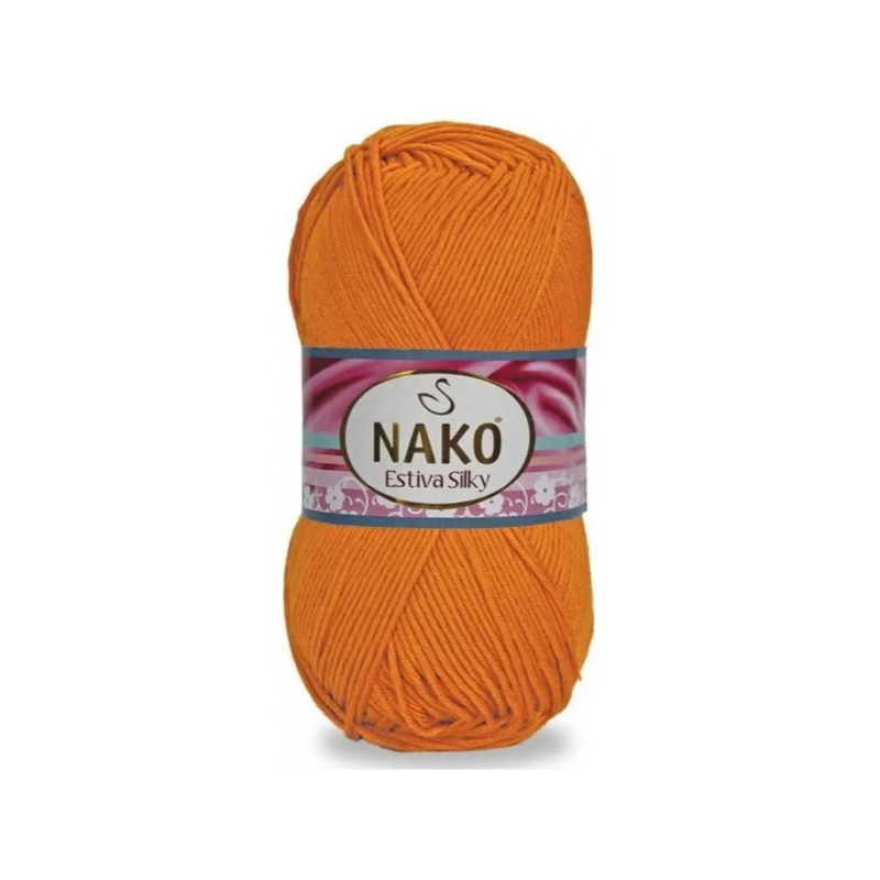 Włóczka Nako Estiva Silky 12926 pomarańczowy - produkt wyplatamy.pl 1