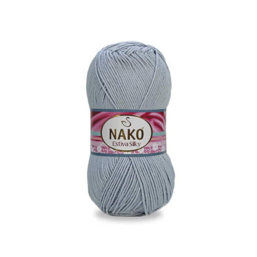 Włóczka Nako Estiva Silky 10885 jasny szary