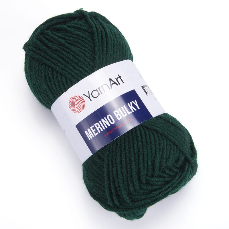 YarnArt Merino Bulky 590 butelkowy zielony - produkt wyplatamy.pl 1