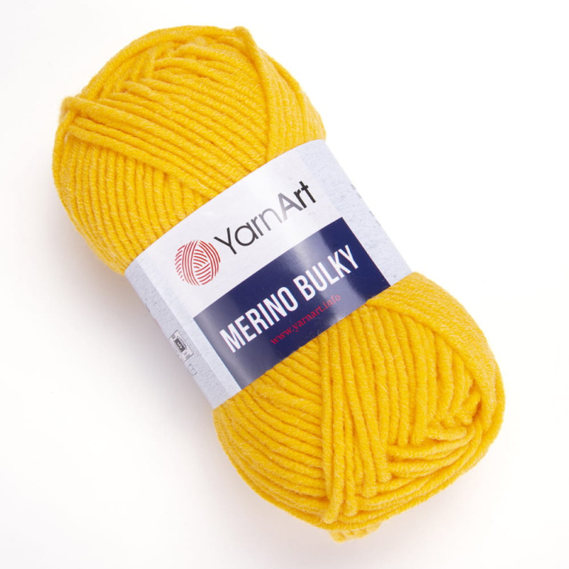YarnArt Merino Bulky 586 żółty - produkt wyplatamy.pl 1
