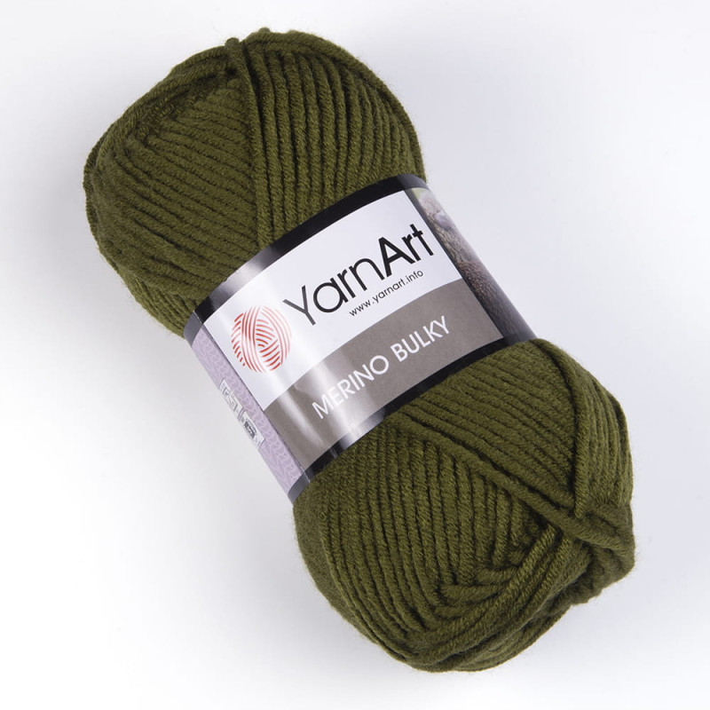 YarnArt Merino Bulky 530 zieleń khaki - produkt wyplatamy.pl 1