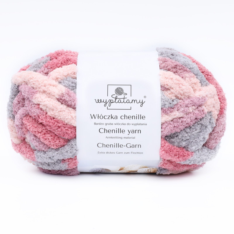 Włóczka chenille standard kolor nr 1 - 230g - produkt wyplatamy.pl 1