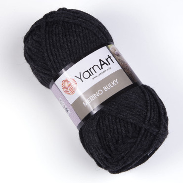 YarnArt Merino Bulky 359 ciemny szary