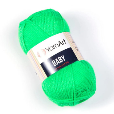 YarnArt Baby 8233 neonowy zielony ciemny