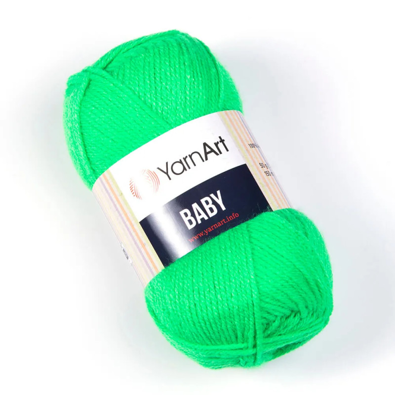 YarnArt Baby 8233 neonowy zielony ciemny - Produkt wyplatamy.pl 1