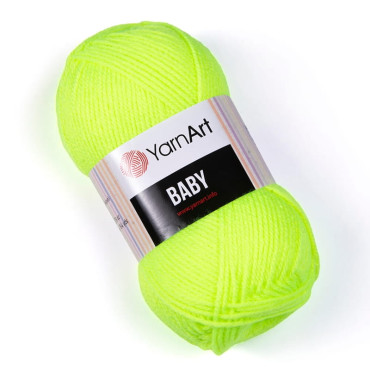 YarnArt Baby 8232 neonowy zielony