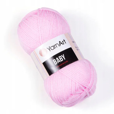 YarnArt Baby 649 pudrowy róż