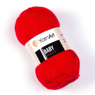 YarnArt Baby 156 czerwony