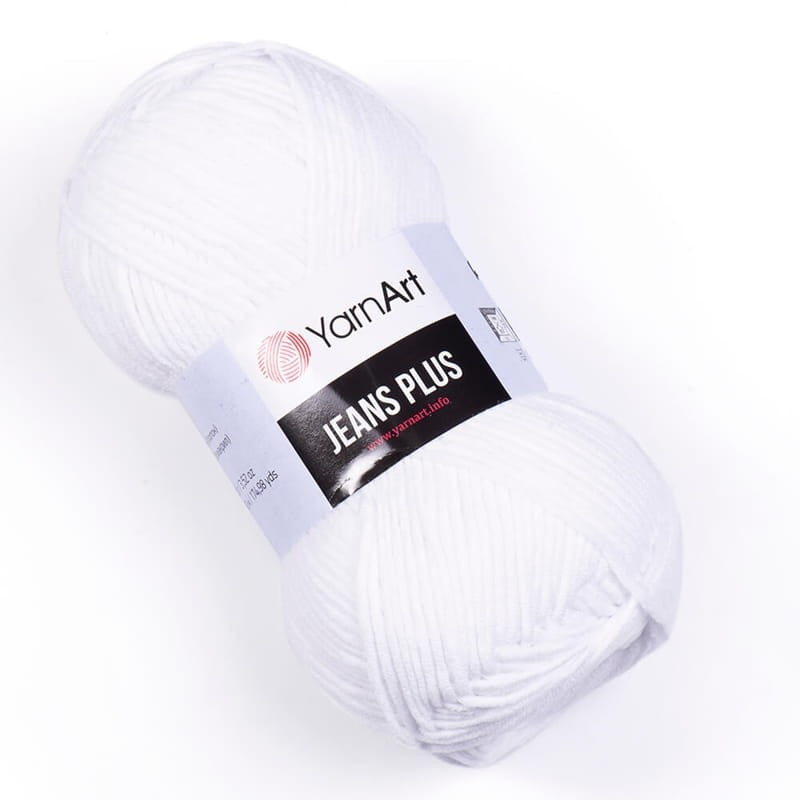 YarnArt Jeans Plus 62 śnieżnobiały - product wyplatamy.pl 1