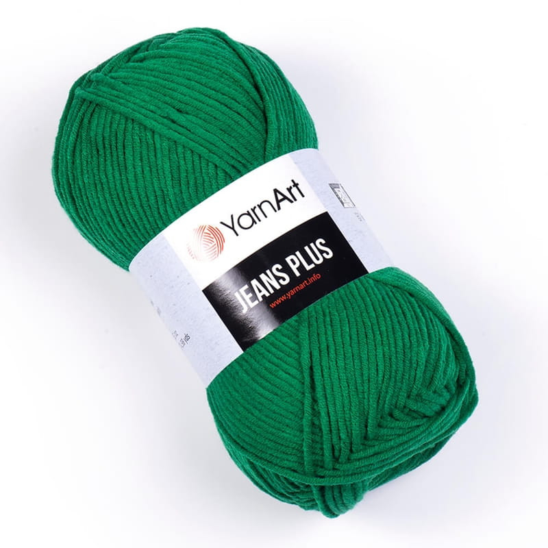 YarnArt Jeans Plus 52 zielona trawa - product wyplatamy.pl 1