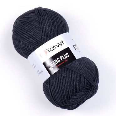 YarnArt Jeans Plus 28 węgiel drzewny