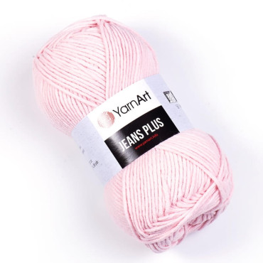 YarnArt Jeans Plus 18 różowy pastelowy