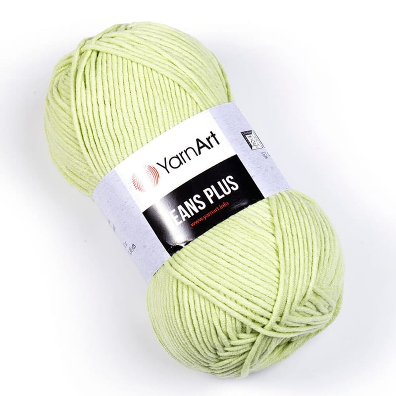 YarnArt Jeans Plus 11 limonkowy pastelowy - product wyplatamy.pl 1