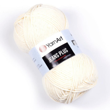 YarnArt Jeans Plus 03 ecru