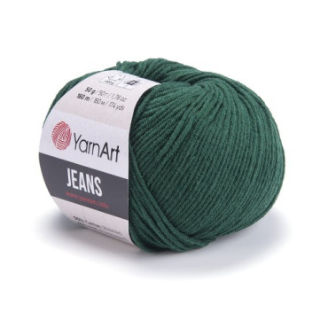 YarnArt Jeans 92 butelkowa zieleń