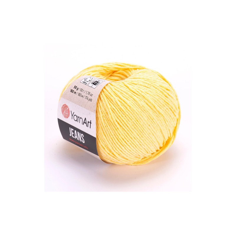 YarnArt Jeans 88 jasny żółty - produkt wyplatamy.pl 1