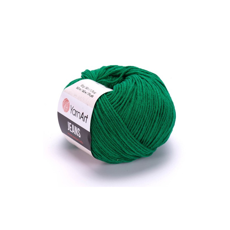 YarnArt Jeans 52 zielony - Produkt wyplatamy.pl 1
