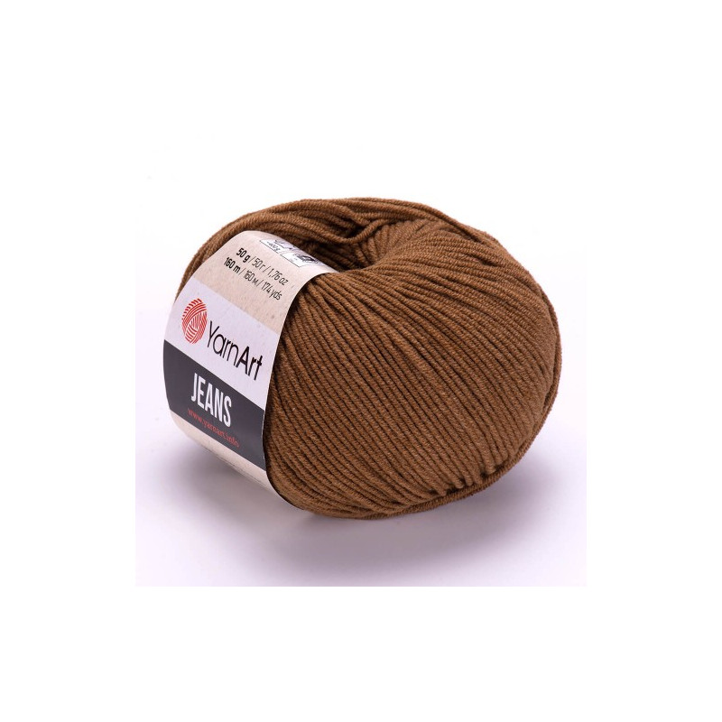 YarnArt Jeans 40 brązowy - produkt wyplatamy.pl 1