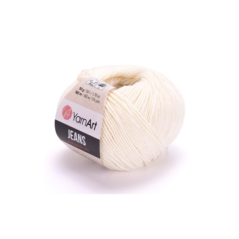 YarnArt Jeans 03 ecru - produkt wyplatamy.pl 1