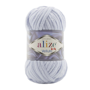 Alize Velluto 416 jasny szary