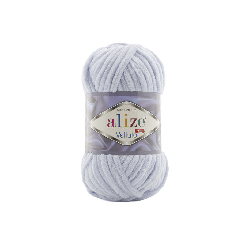 Alize Velluto 416 jasny szary - produkt wyplatamy.pl 1